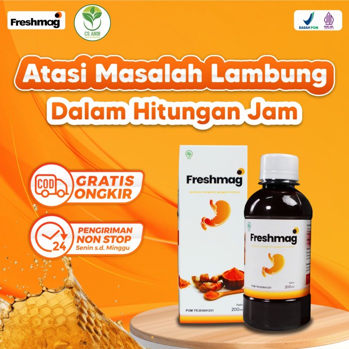 

Freshmag Madu Lambung - Obat Herbal Atasi Maag Asam Lambung & Gerd