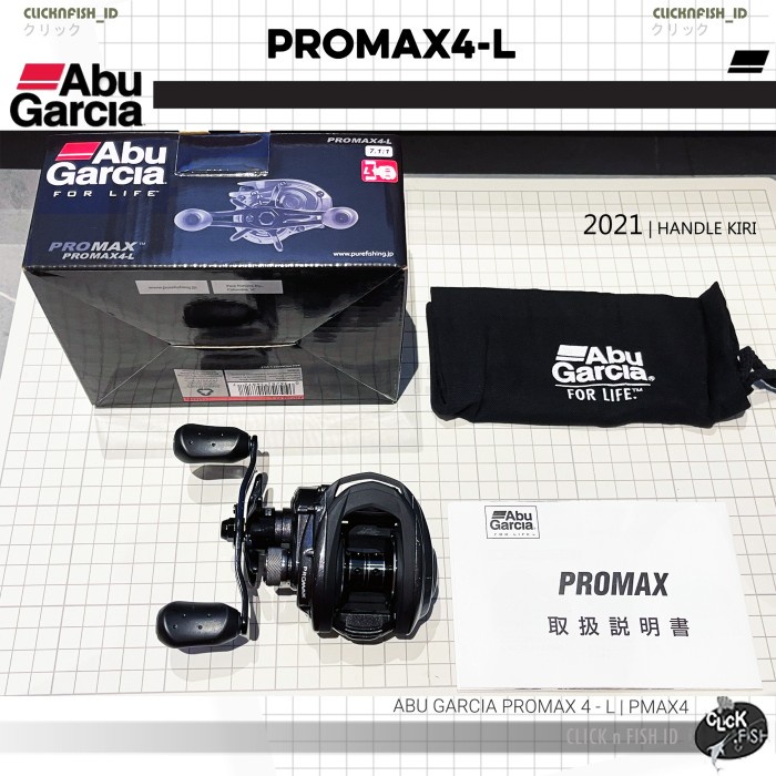 ✨Ready Abu Garcia Promax4-L Kiri Reel Bc Baitcasting Pro Max 4 Pancing Pmax4 Terbatas