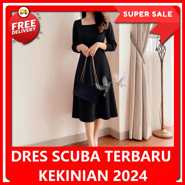 Dres Natal Terbaru Murah Dresse Merah Maron Hitam Baju Dree Cewek Rmaja Dress Korean Style Premium I