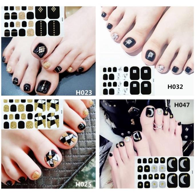 Foot Nail Sticker / Sticker Kuku Kaki / Stiker Kuku Kaki Lucu Gel