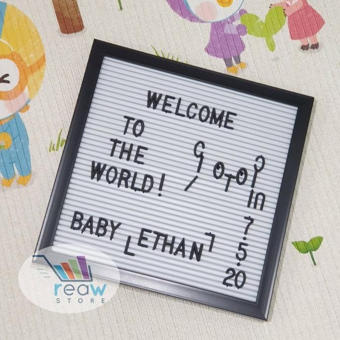 

Terlarisss !!! Papan Huruf / Diy Changeable Letter Board Dekorasi Rumah Baby Cafe - Terbaru