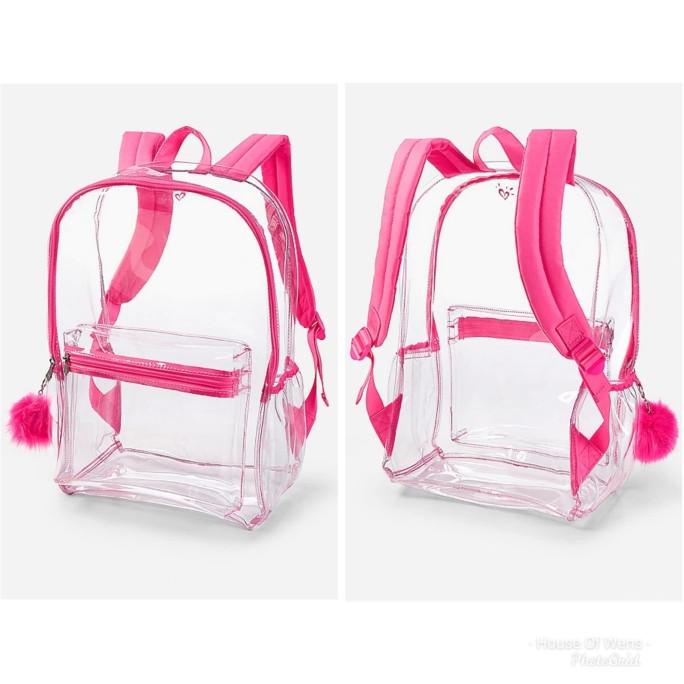 Justice Clear Backpack - Tas Transparant Justice Terbaik