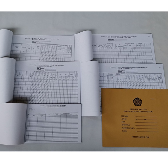 Format Sip (Sistem Informasi Posyandu) - 1 Paket Komplit