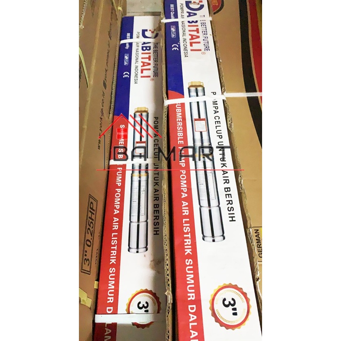 Terbatas Pompa Submersible Dab Italy 3" 1/2 Hp + Control Box Harga Khusus