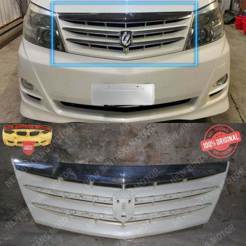 Grill toyota alphard 2005 2007 original