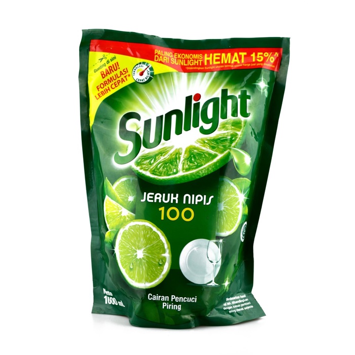 

Gratis Ongkir Sabun Cuci Piring Sunlight Jeruk Nipis 1.5 Lt Pouch