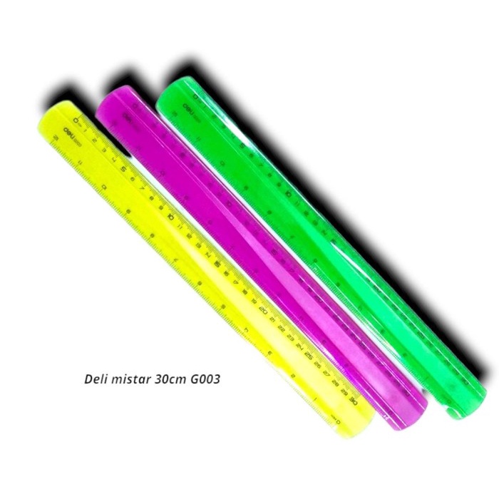 

Gratis Ongkir Penggaris Mistar Plastik Warna Tebal 30 Cm Deli Student Drafting G003