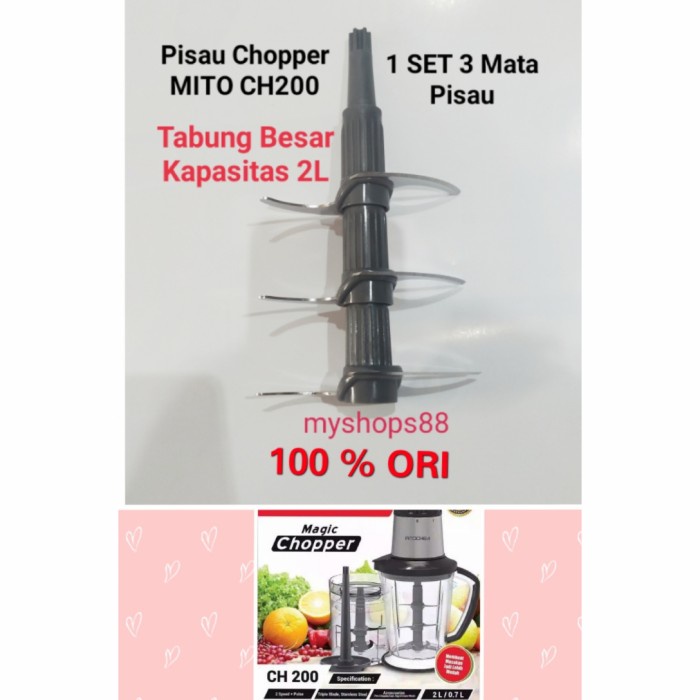 Pisau Tabung Besar CHOPPER MITO CH200/ CHOPPER MITOCHIBA CH200 ORI