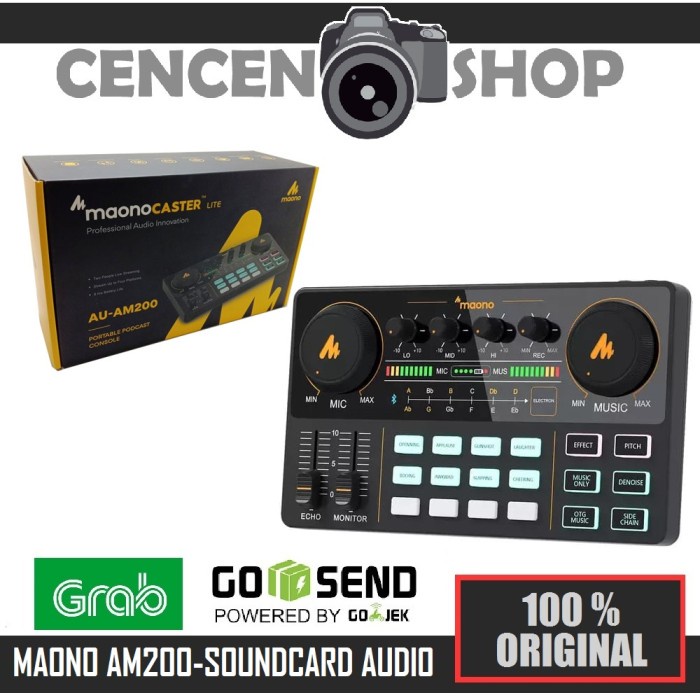 Maono AU-AM200 PODCAST MIXER SOUNDCARD ORIGINAL GARANSI