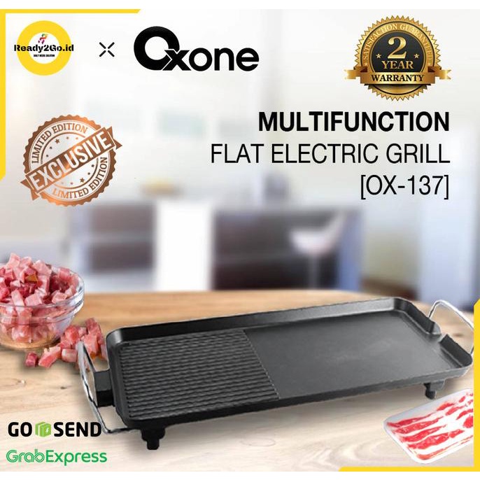 OXONE PREMIUM MULTI FUNCTION FLAT ELECTRIC GRILL OX-137 BBQ PAN OX137