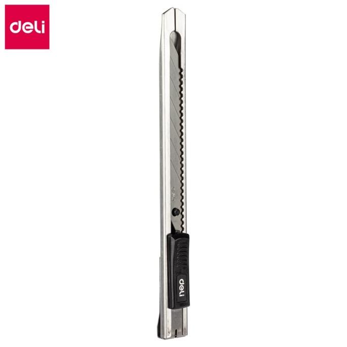 

TERLARIS DELI CUTTER KECIL SILVER AUTO LOCK PISAU BAJA CUTTING KNIFE E2034