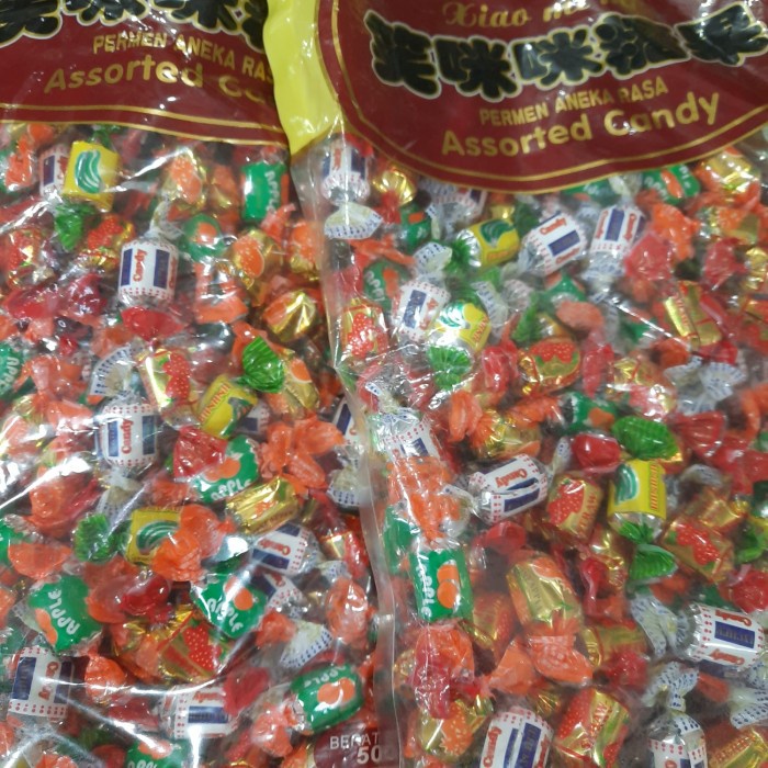 

Permen Aneka Rasa Xio 500 Gr Terlaris / Permen Buah / Apel, Nanas, Banana, Lychee, Strawberry