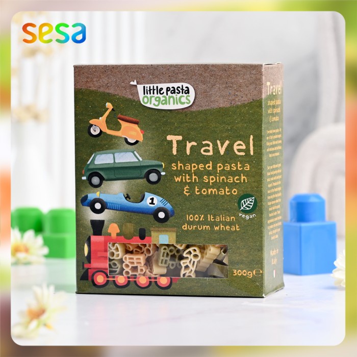 

Little Pasta Organics - Travel Shaped Pasta 300 G Pasta Organik