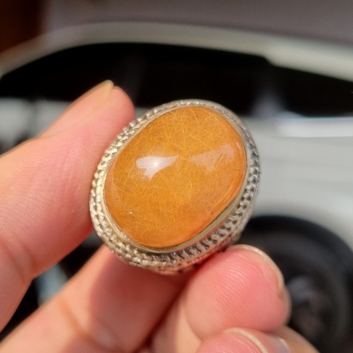 [Baru] Batu Serat Cendana Kilau Emas Hq Terbatas