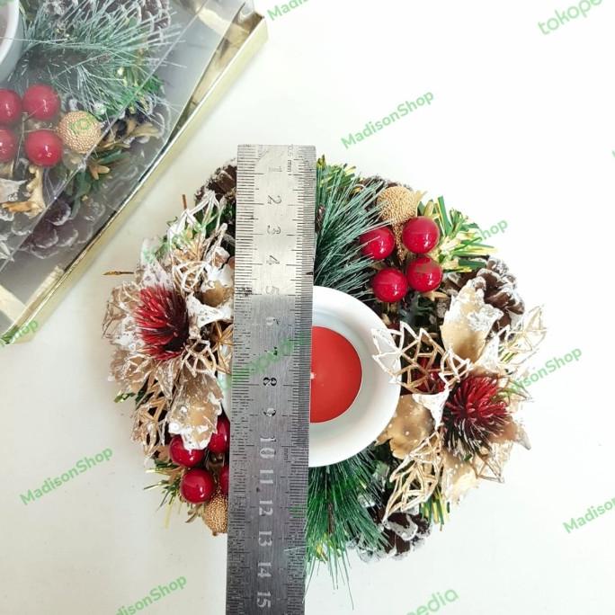 

Tempat Lilin Murah Grosir Dekorasi Krans Candle Wreath Lilin Doa Adven Pengiriman Cepat