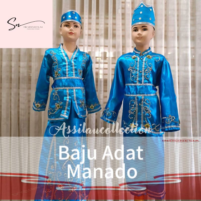 baju adat tradisional manado anak//baju adat manado anak