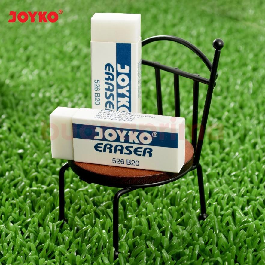 

New - Penghapus Pensil Joyko B20 isi 20 pcs Putih Hitam Besar Stip Pencil Eraser .,