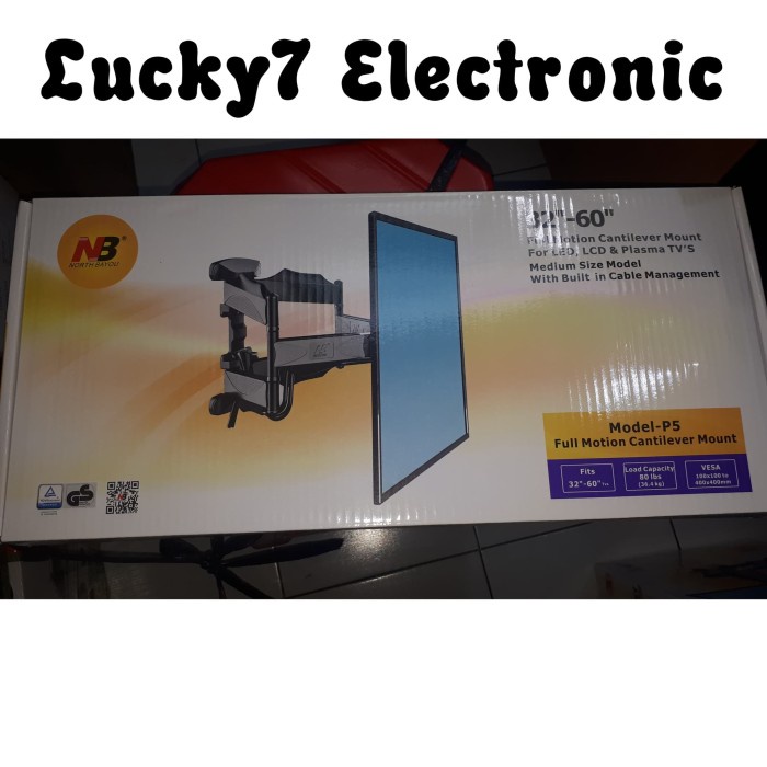 [Ori] Bracket Tv Nb P5 / Breket Tv 32-60 Bracket Tv North Bayou Berkualitas