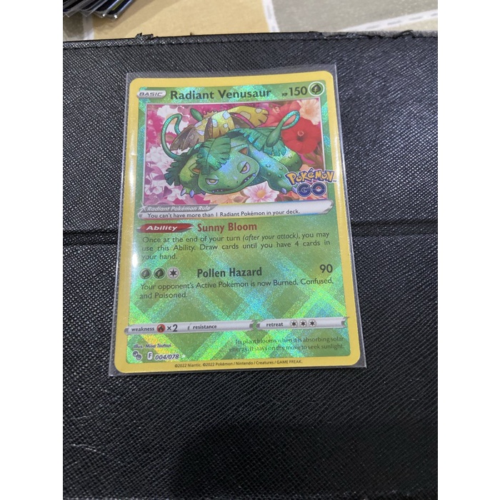 ✅COD Kartu Tcg En Pokemon Go Radiant Venusaur Shiny Diskon