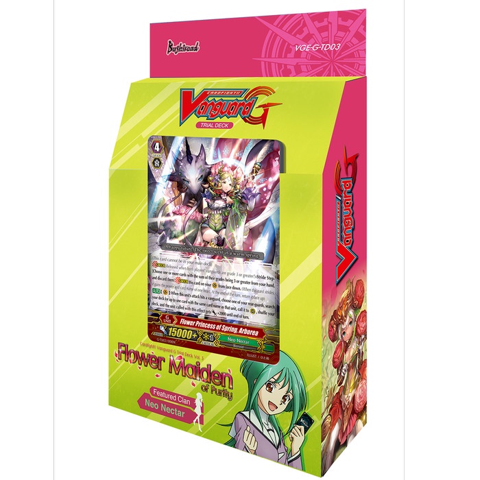 ✅COD Eng Vge-G-Td03 Vanguard G Trial Deck 3 Flower Maiden Of Purity Terbatas