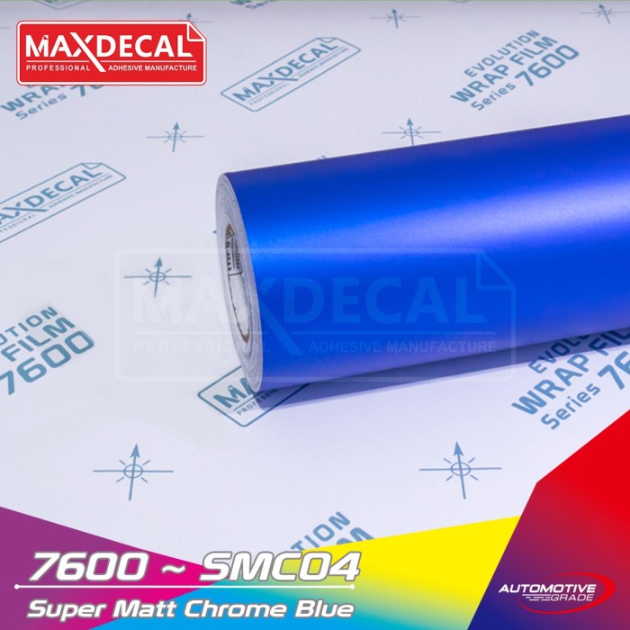 ✅COD Maxdecal 7600 Smc04 Blue Super Matt Chrome Krum Doff Biru Premium Limited