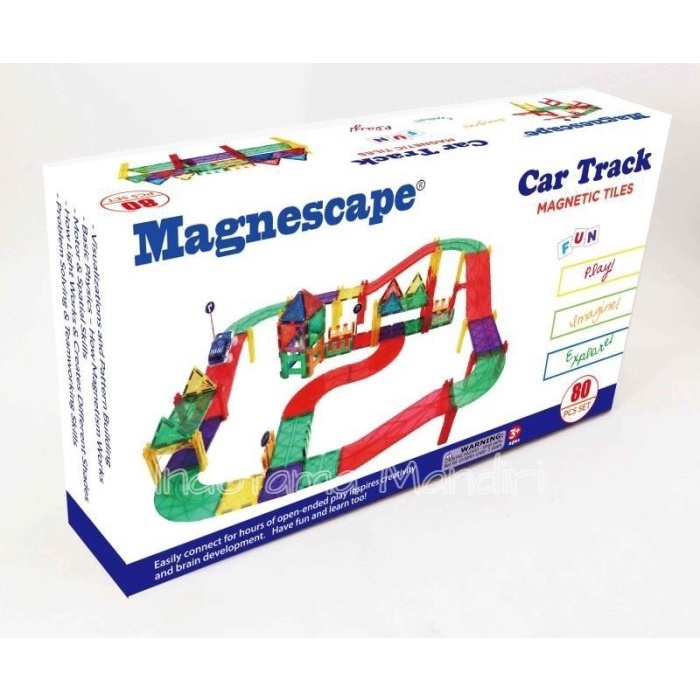 ✅COD Magnetic Tiles / Magnetic Car Track / Car Track / Magnescape 80Pcs Diskon
