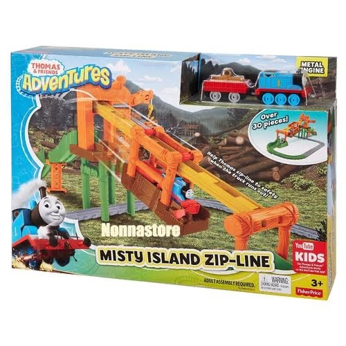 ✅New Thomas And Friends Adventures Misty Island Zip Line Mainan Anak Keret Limited