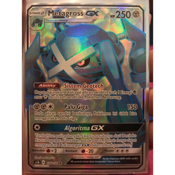 ✅COD Pokemon Tcg - Sr Gx Metagross Terbaru