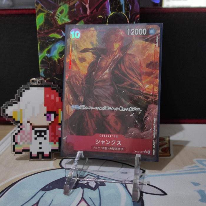 ✅COD Shanks Parallel Sr  Op06-007  One Piece Tcg Terbaru
