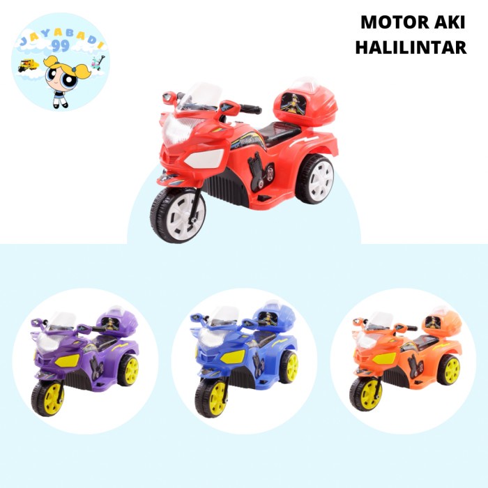 ✅New Motor Aki Halilintar - Motor Charge - Mainan Anak - Mainan Motor Aki Diskon