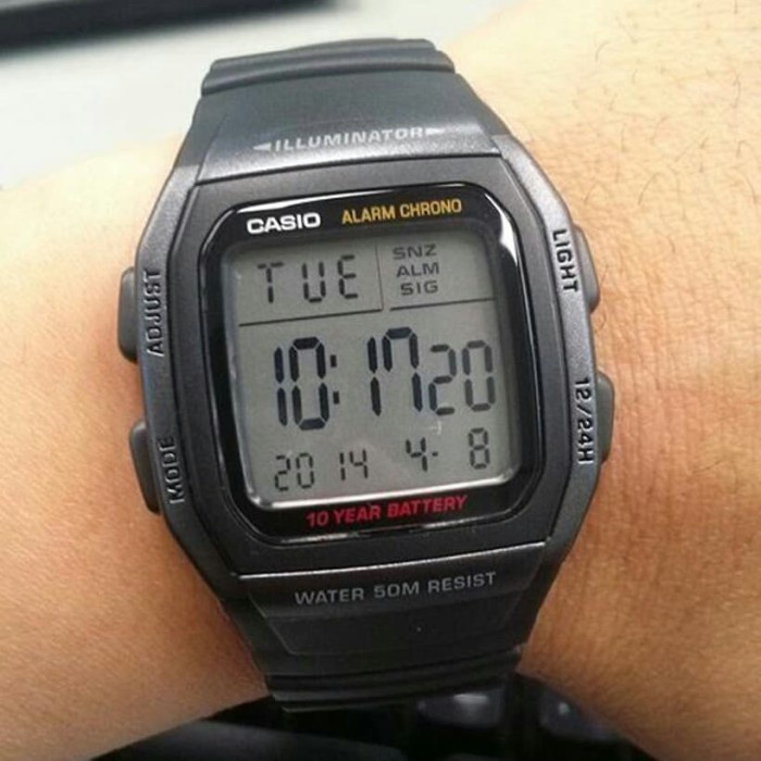 ✅New Ori Casio W-96H-1Bv / W96H Original  Bergaransi Terbatas