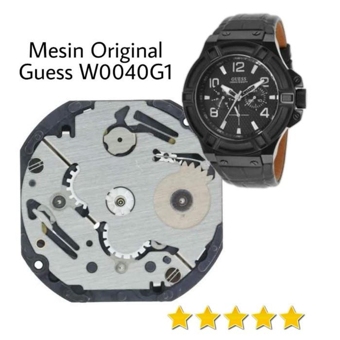 ✅New Ori Mesin Jam Tangan Guess W0040G1 Pria Limited