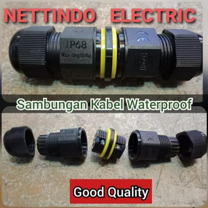 Sambungan Kabel waterproof tahan air - Soket outdoor - IP connector