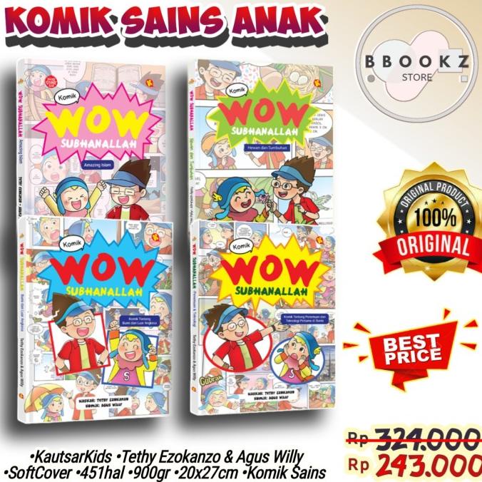 WOW SUBHANALLAH SERIES Paket Buku Komik Anak Islami KautsarKids