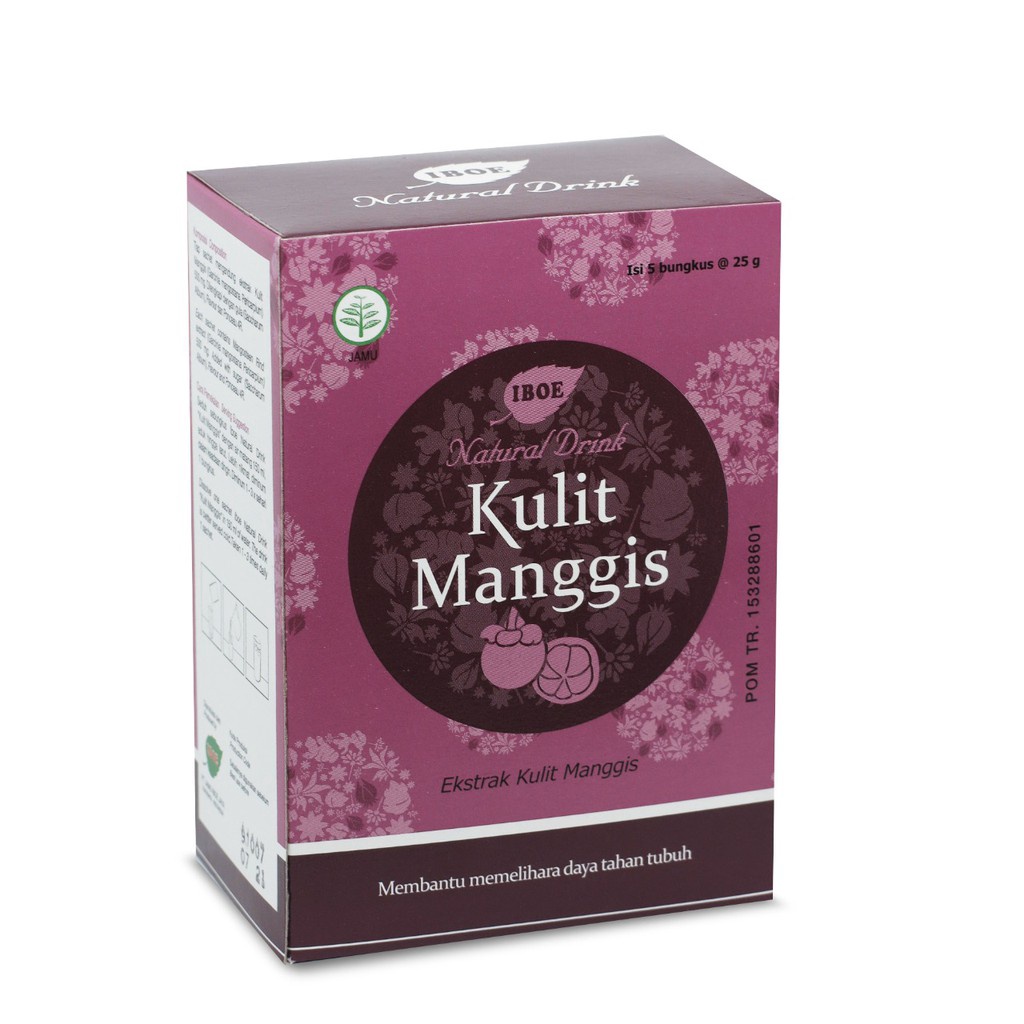 

Jamu IBOE 1 Box IBOE Natural Drink Kulit Manggis 5 sachet (Daya Tahan Tubuh)