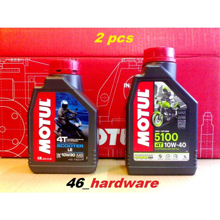 ✨Baru Motul Scooter Le 10W30 0.8L Oli Matic  Motul 5100 Technosynt Ester 1L Berkualitas