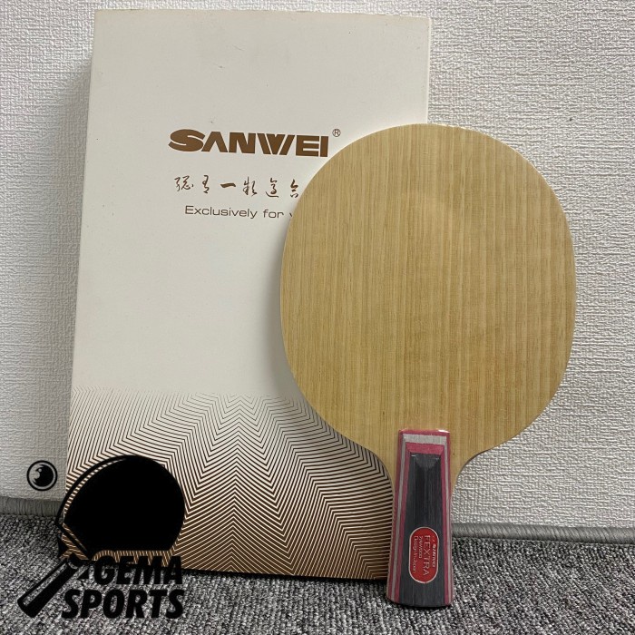 [COD] Kayu Bet Pingpong Tenis Meja Sanwei Fextra Penholder Original Terbaru