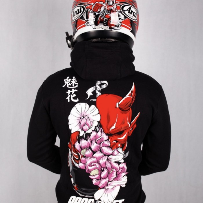 [COD] Hoodie Prostreet Devil Flower Original Size M Berkualitas