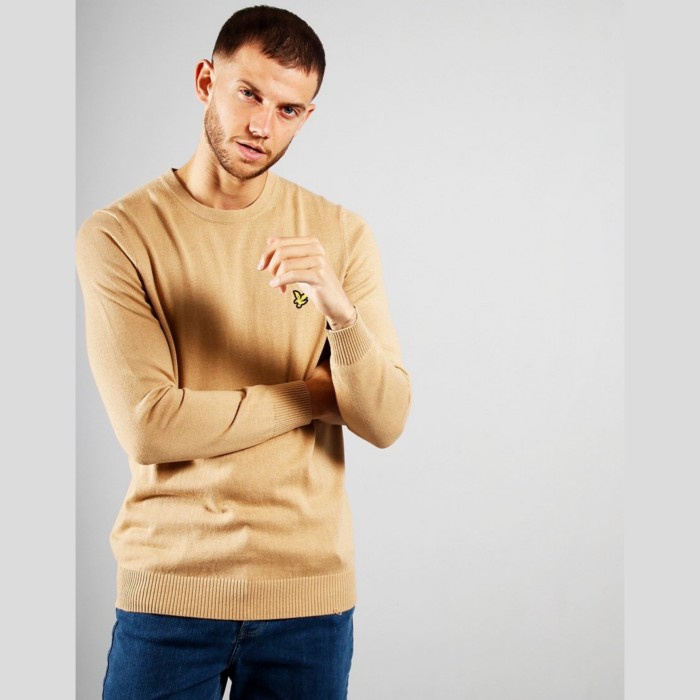 [COD] Lyle  Scott Merino Jumper Sand Original Berkualitas
