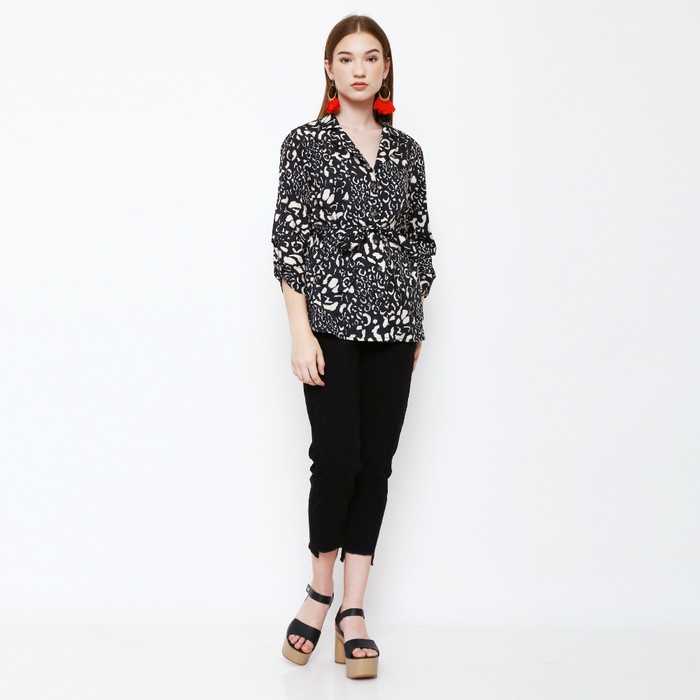 [COD] Bevan Printed Blouse Diskon