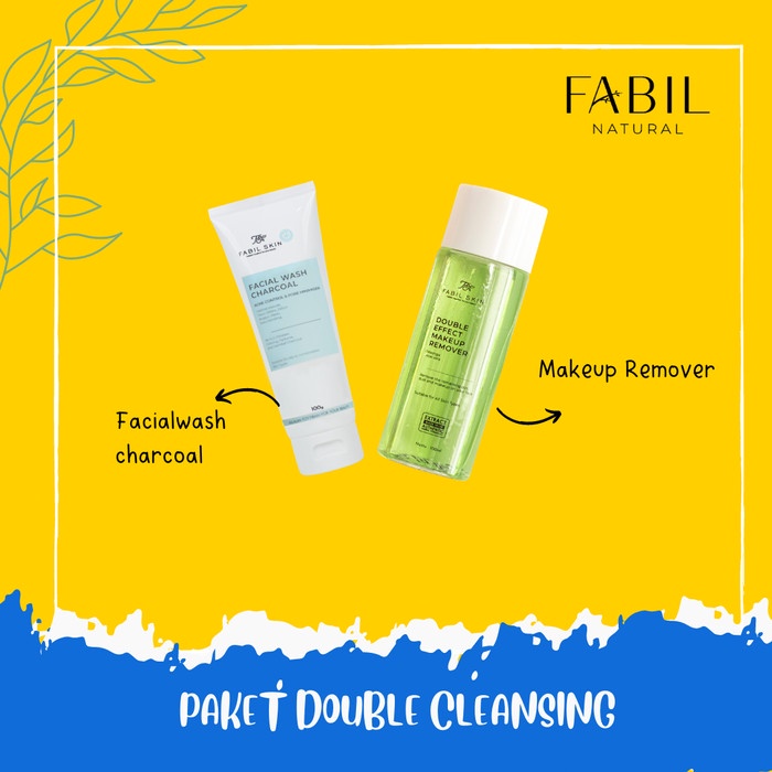 [New Ori] Fabil Paket Skincare Herbal Cucimuka Double Cleanser Remover Charcoal Diskon