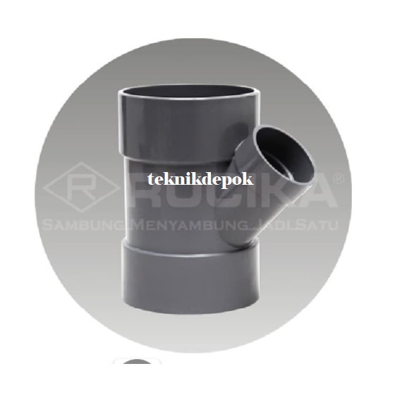[New] Tee Y Aw Rucika 4 Inch 45 Degree Ty Sambungan Paralon Cabang Pvc Depok Diskon