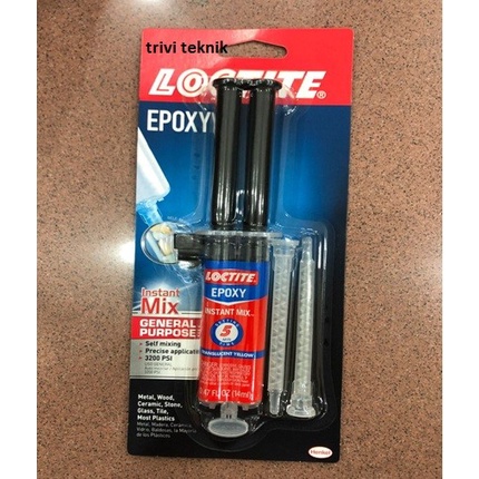 

Loctite Lem Resin Epoxy Instant Mix 5 Min,Perekat Serba Guna Locteti