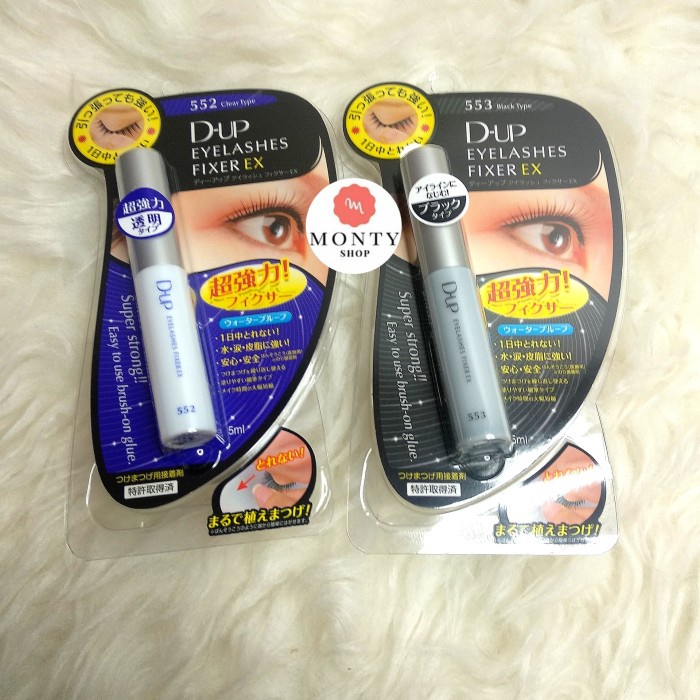 

D.Up Eyelash Fixer Ex - 552 (Clear) Ex - 553 (Black) Lem Bulumata Dup