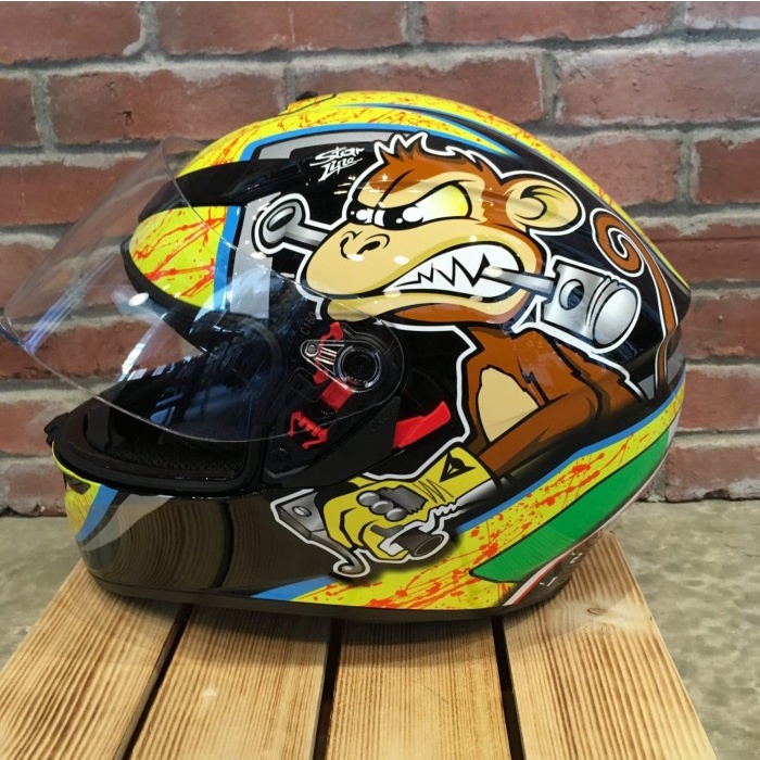 ✨Termurah Helm Agv K3Sv Motif Bulega Monkey Fullface K3 Sv Motif Baru Original Diskon