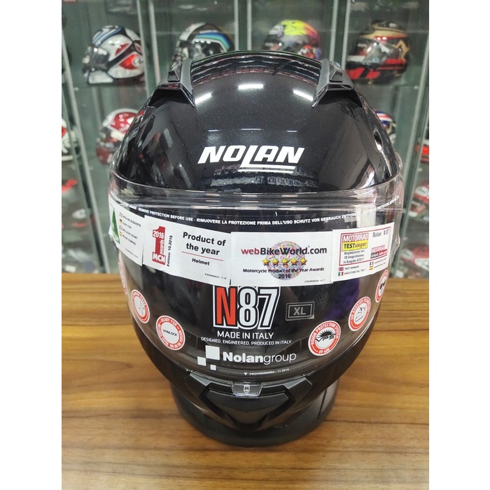 ✨Termurah Nolan Helmet N87 Special Plus N-Com Metal Black Diskon
