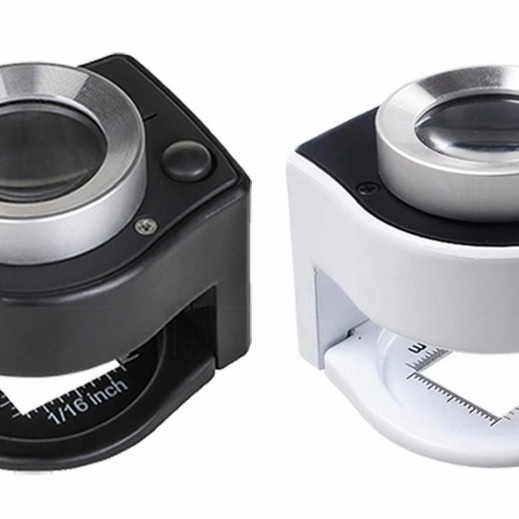 

Kaca pembesar loop logam duduk 30x 3 led uv ultraviolet