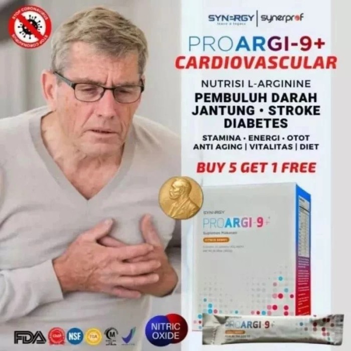 

ProArgi 9 Plus Synergy Obat Herbal Kesehatan Jantung Pro Argi 9+