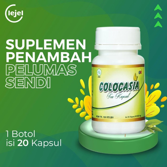 

COLOCASIA Suplemen Penambah Pelumas Sendi Atasi Sakit Sendi dan Lutut