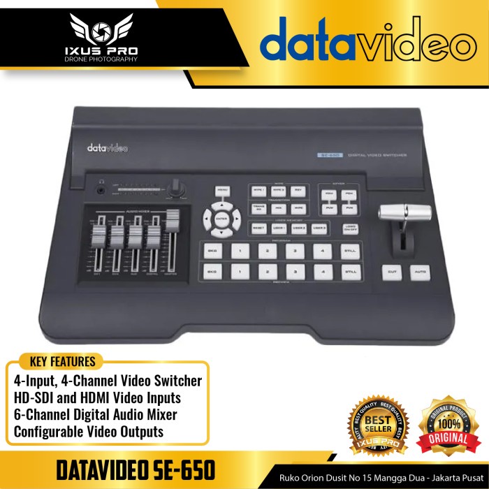 ✨Original Datavideo Se-650 Mixer Terbatas